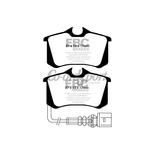 EBC Ultimax OEM Replacement Brake Pads image