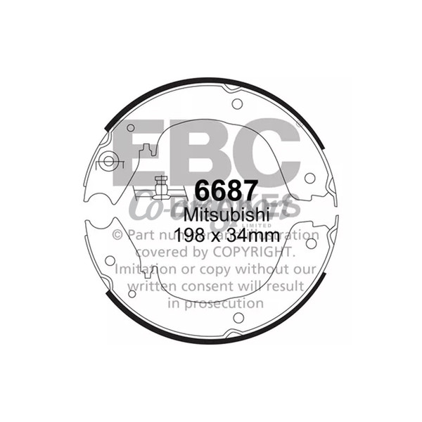 EBC BRAKE SHOES image