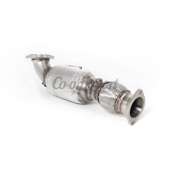 Milltek Large Bore Downpipe and Hi-Flow Sports Cat Ford Fi image