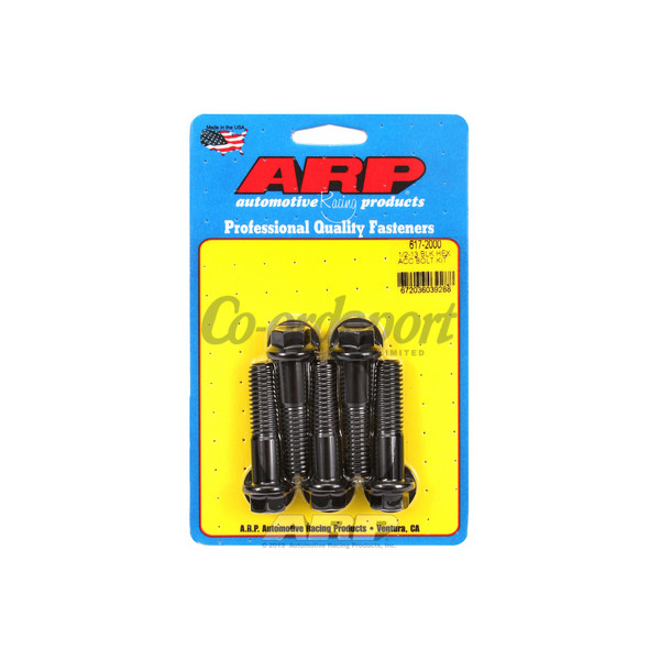 ARP 1/2-13 x 2.000 hex black oxide bolts image