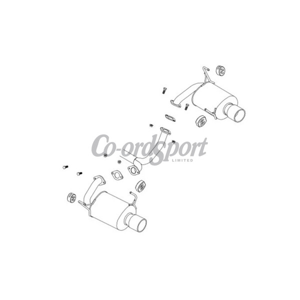 Fujitsubo Authorize S Exhaust SUBARU LEGACY B4 Turbo BM9 BMG EJ25 image