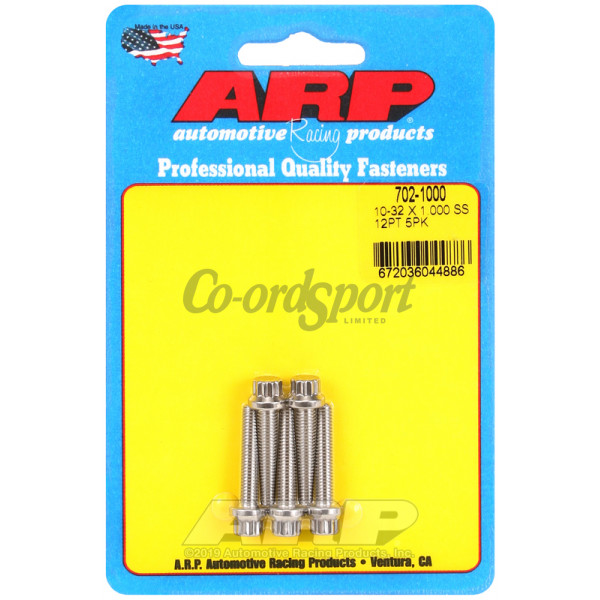 ARP 10-32 x 1.000 12pt SS bolts image