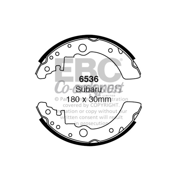 EBC BRAKE SHOE SET image