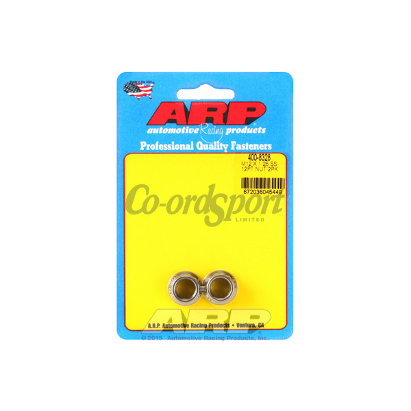 ARP M12 X 1.25 .750 collar SS 12pt nut kit image