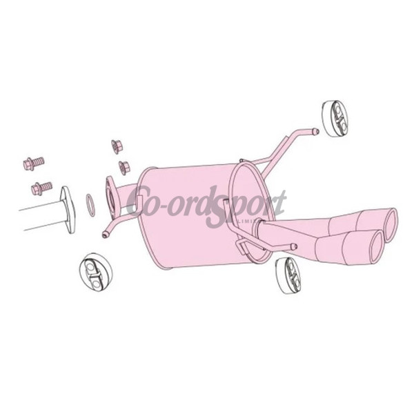 Fujitsubo Authorize S Exhaust SUZUKI SWIFT 1.2 2WD ZC72S K12B image