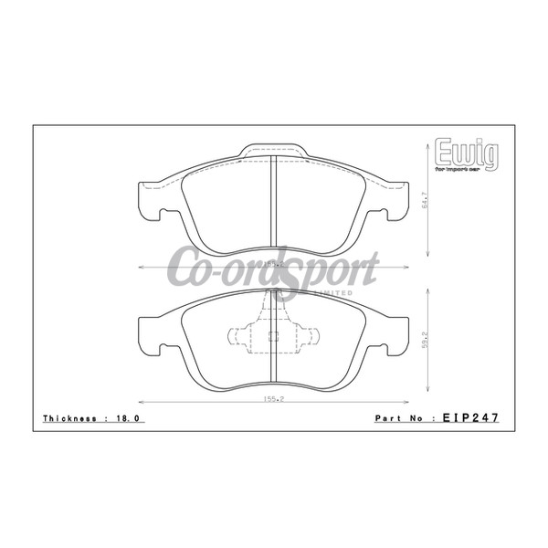 Endless Brake Pads N36SP Compound image