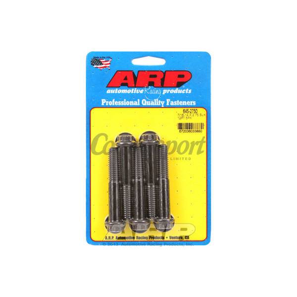 ARP 7/16-14 X 2.750 12pt 1/2 wrenching black oxide bolts image