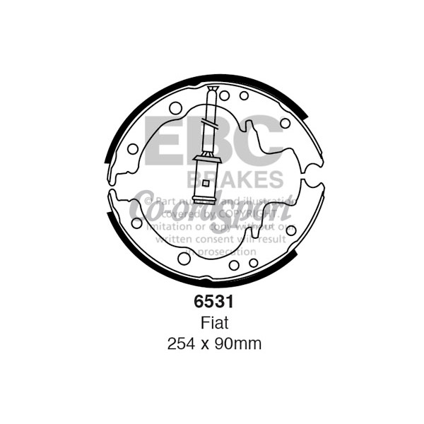 EBC BRAKE SHOE SET image