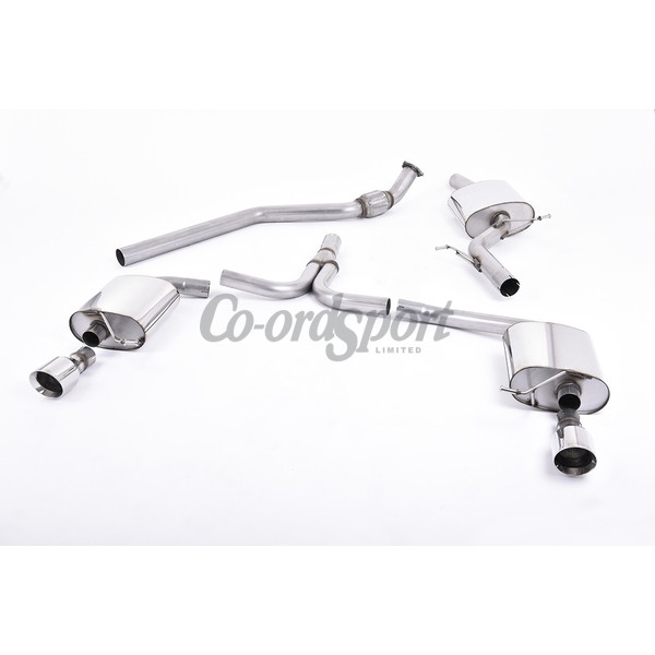 Milltek Cat-back Audi A4 2.0 TFSI S line B8 2WD and quat image