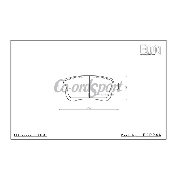 Endless Brake Pads N36SP Compound image