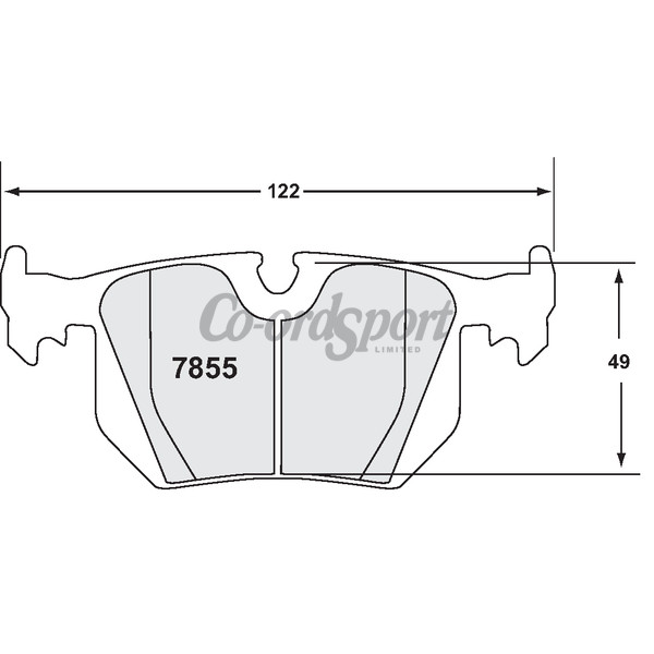 PFC 7855 Race Pad Set - 01 Compound 16 mm image