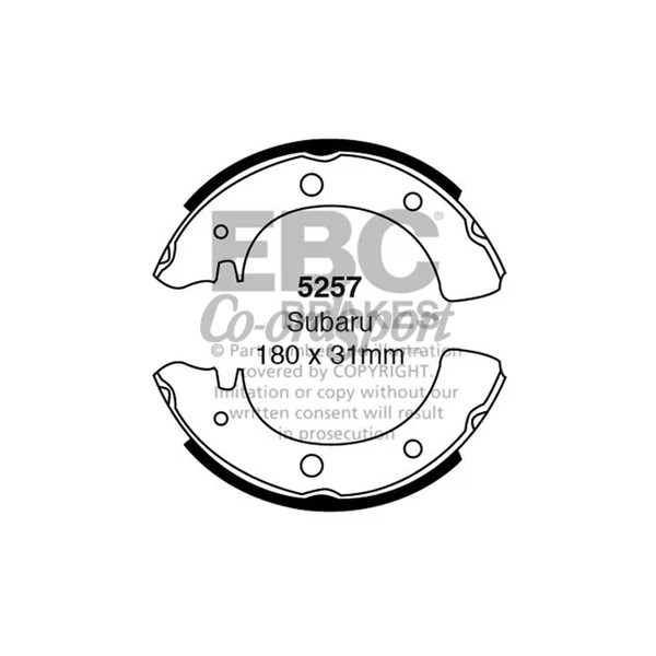 EBC BRAKE SHOE SET image