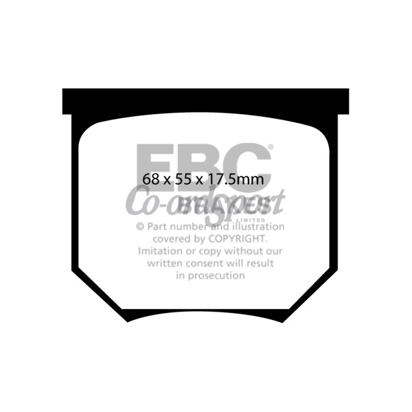 EBC Greenstuff 2000 Series Sport Brake Pads image