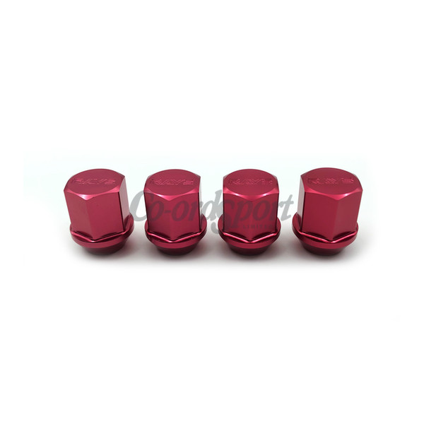 NLA! RAYS Duralumin nut set Short M12X1.5 RED (4pc) image