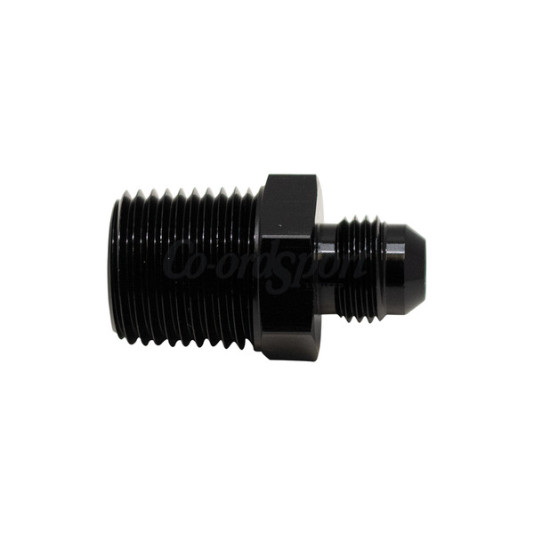 DW 6AN Male Flare to 1 2 Inch Male NPT Adapter  Anodized Matte Bl image