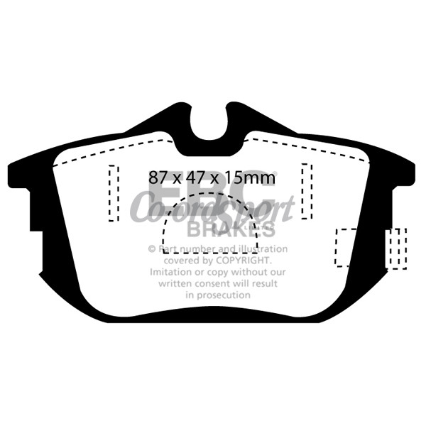 EBC Ultimax OEM Replacement Brake Pads image