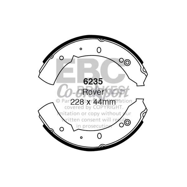 EBC BRAKE SHOE SET image