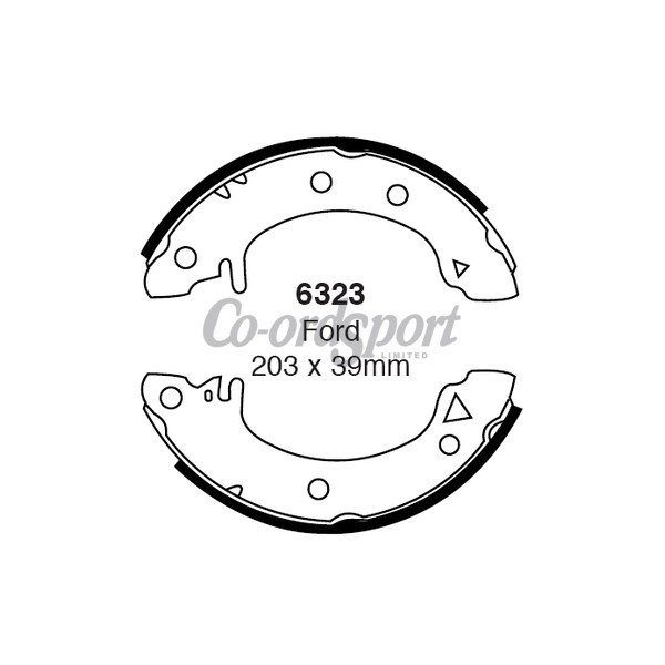 EBC BRAKE SHOE SET image