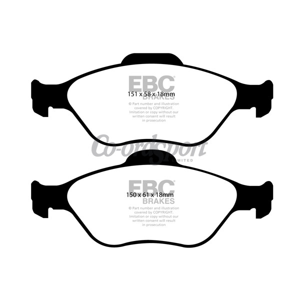 EBC Ultimax OEM Replacement Brake Pads image