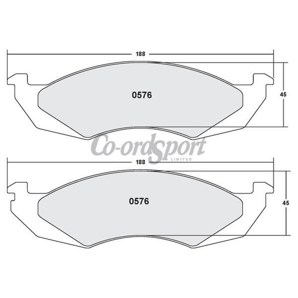 PFC 576 Carbon Metallic Brake Pad Set image