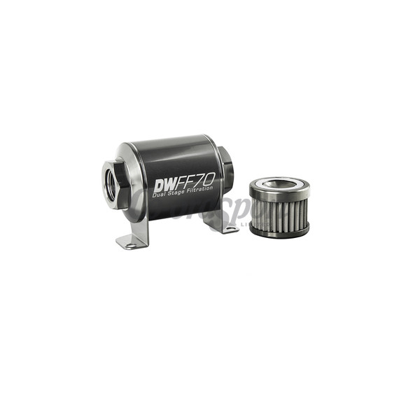 DW In-line fuel filter element and housing kit  stainless st image