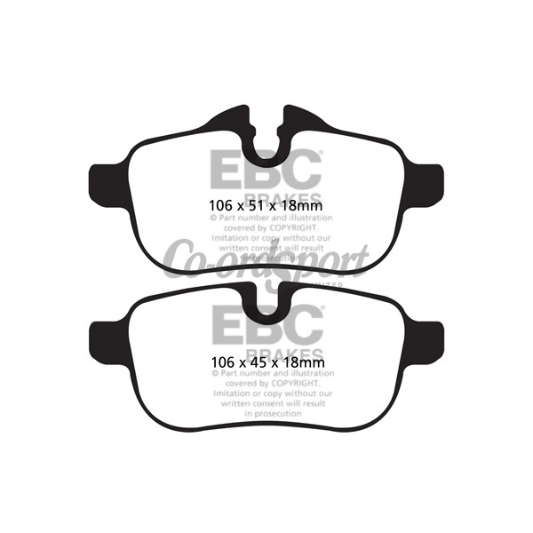 EBC Ultimax OEM Replacement Brake Pads image