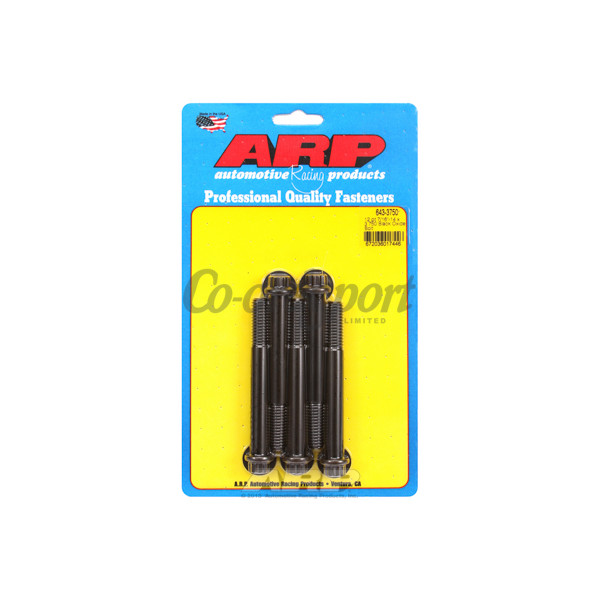 ARP 7/16-14 x 3.750 12pt black oxide bolts image