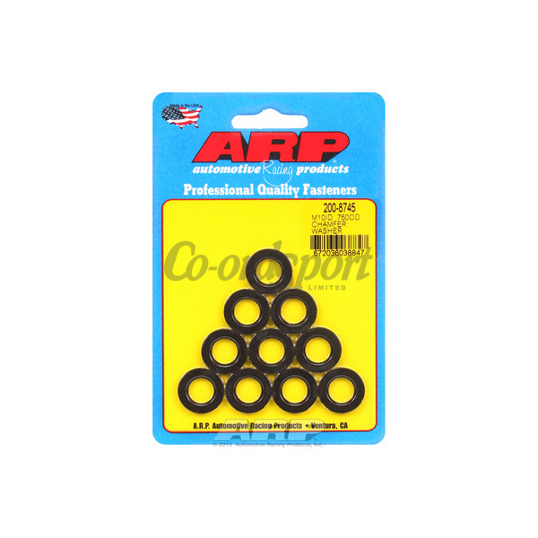 ARP M10 ID .750 OD chamfer black washers image