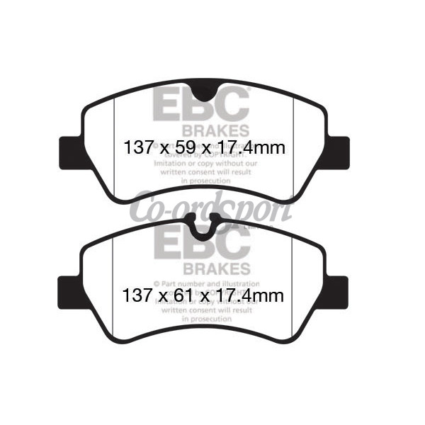 EBC Ultimax OEM Replacement Brake Pads image