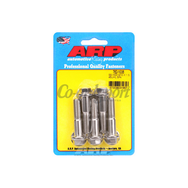 ARP M10 x 1.50 x 45 hex SS bolts image