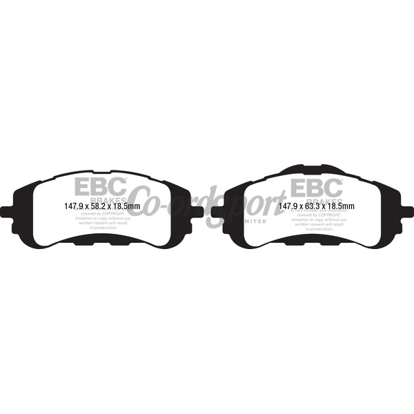 EBC Ultimax OEM Replacement Brake Pads image