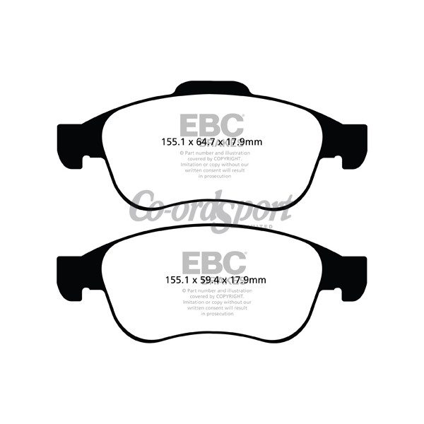 EBC Ultimax OEM Replacement Brake Pads image