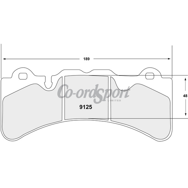 PFC 9125 Z-RATED BRAKE PAD SET image