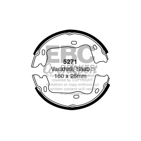 EBC BRAKE SHOE SET image