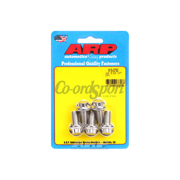 ARP 3/8-16 x 0.750 12pt 7/16 wrenching SS bolts image