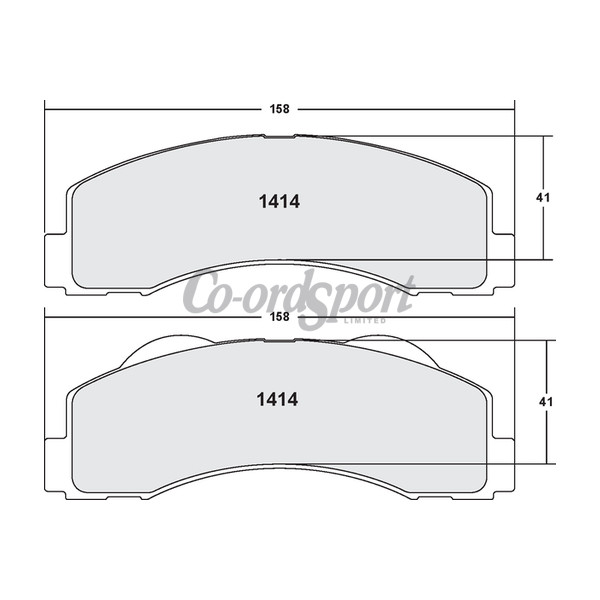 PFC 1414 Carbon Metallic Brake Pad Set image