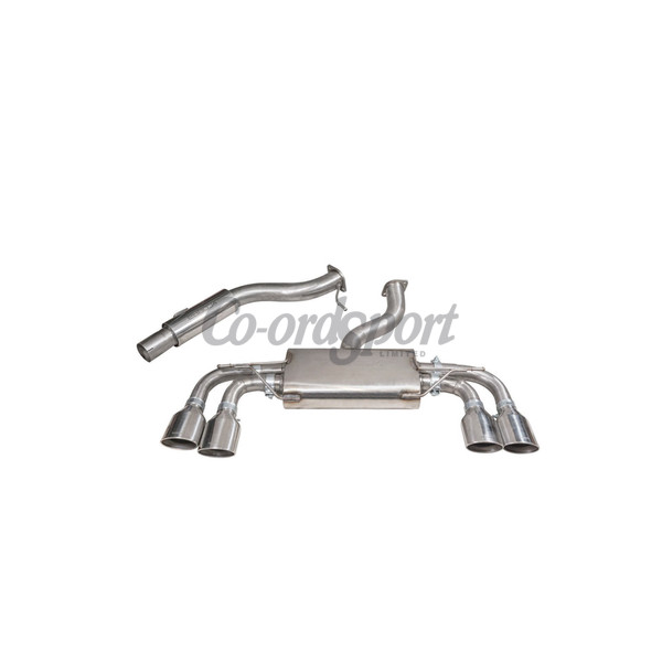 Cobra Golf R Mk7 Cat Back System (Resonated) - Non-Valved image