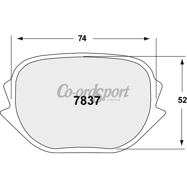 PFC 7837 Race Pad Set - 07 Compound 28 mm image