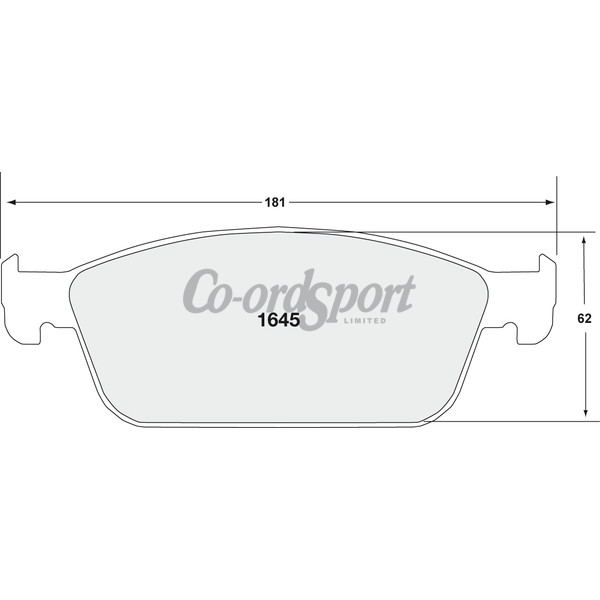 PFC 645 SEMI METALLIC BRAKE PAD SET image