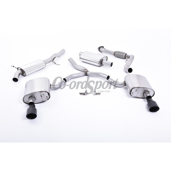 Milltek Cat-back Audi A4 2.0 TFSI B9 Quattro Saloon and Ava image