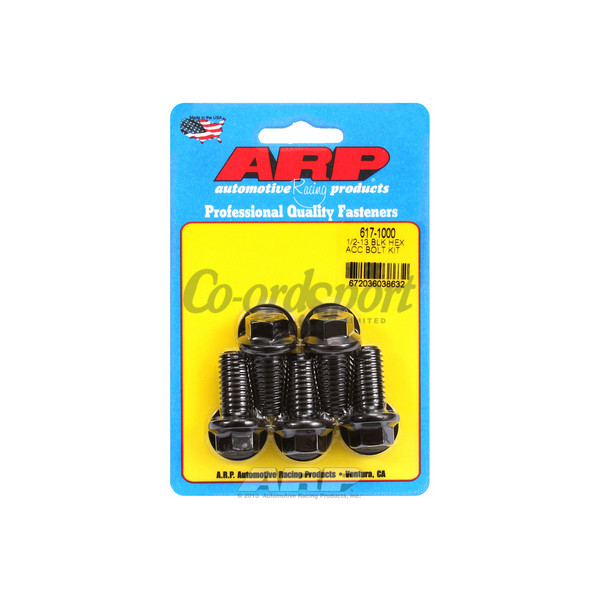 ARP 1/2-13 x 1.000 hex black oxide bolts image
