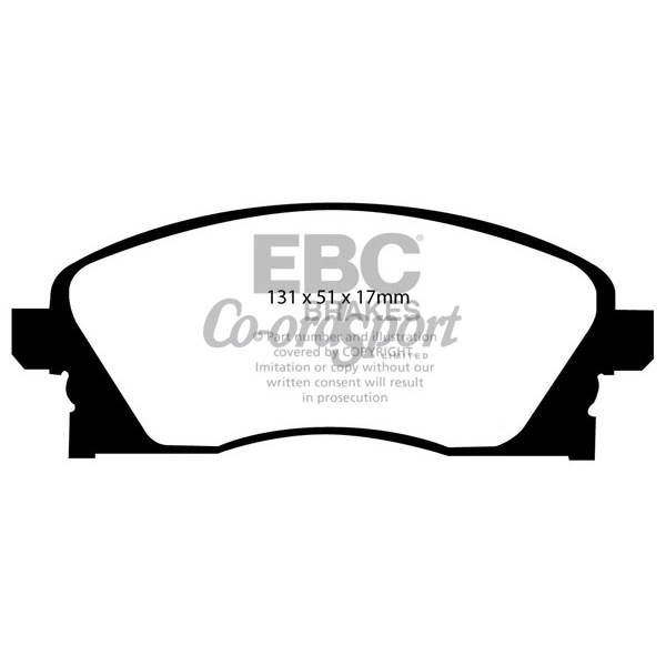 EBC Ultimax OEM Replacement Brake Pads image