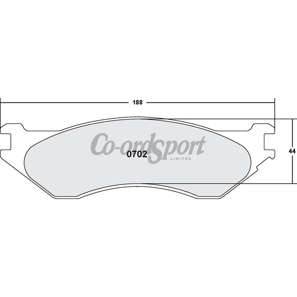 PFC 702 Carbon Metallic Brake Pad Set image