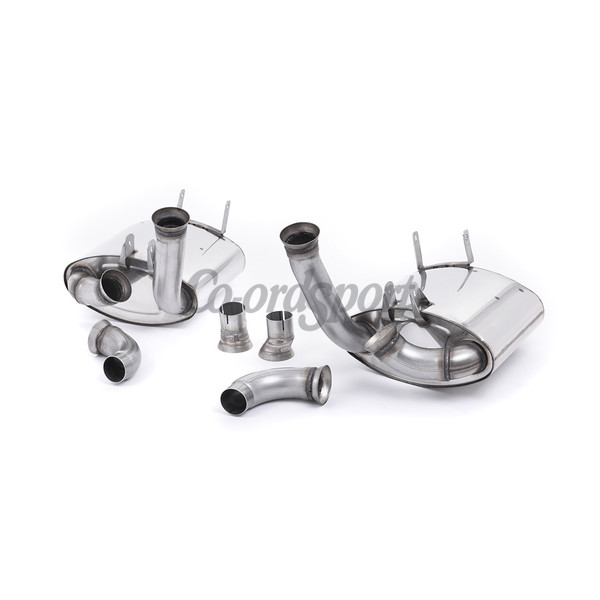 Milltek Rear Silencers Porsche 911 997.1 Carrera and Car image