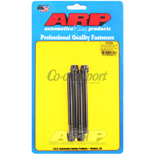 ARP 5/16-24 X 4.250 black 12pt water pump pulley w/ 3.000 f image