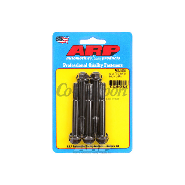 ARP M8 x 1.25 x 65 hex black oxide bolts image