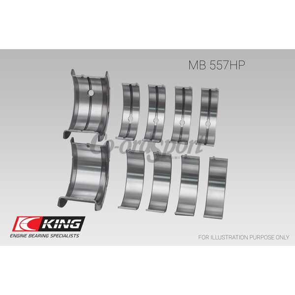 King Main Bearing Shell GM 262 267 302 307 327 350 image