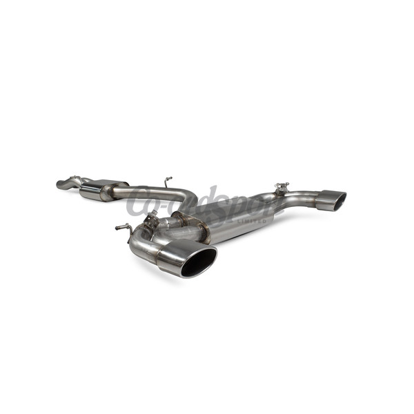 Scorpion Resonated cat-back system with electronic valves for Aud image
