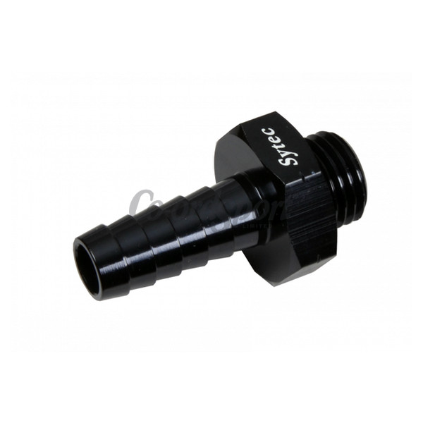 Sytec Alloy Straight Fuel Union Male/Male 10mm  Black image