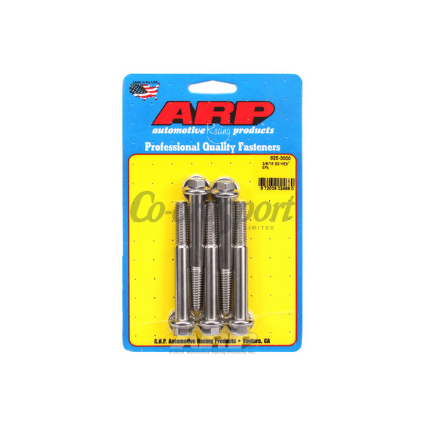 ARP 3/8-16 x 3.000 hex 7/16 wrenching SS bolts image